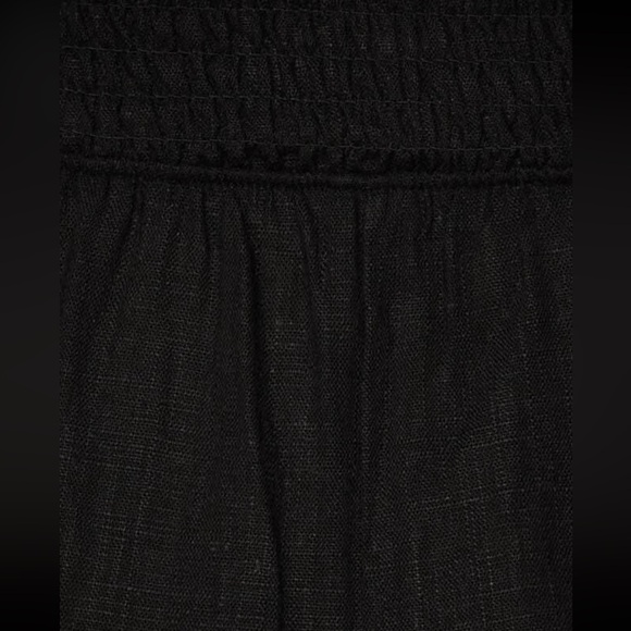DYNAMITE Linen Black Strapless Jumpsuit - Picture 4 of 7
